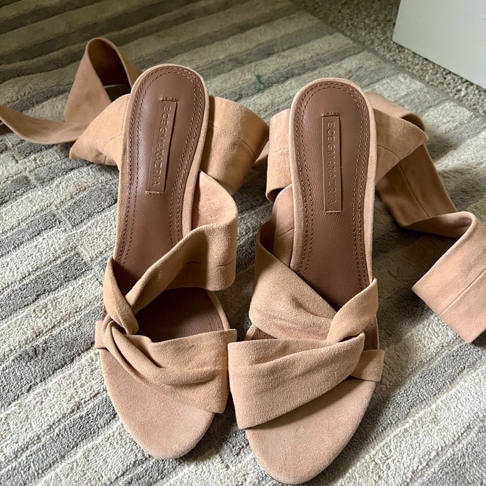 Nude Suede Heels
